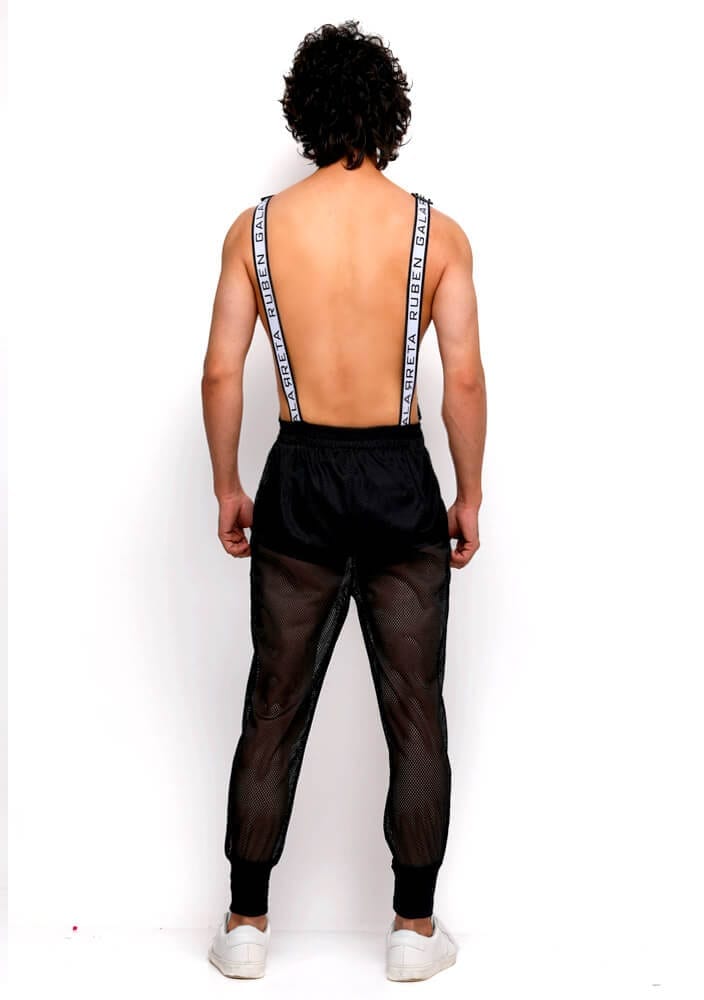 mesh overalls