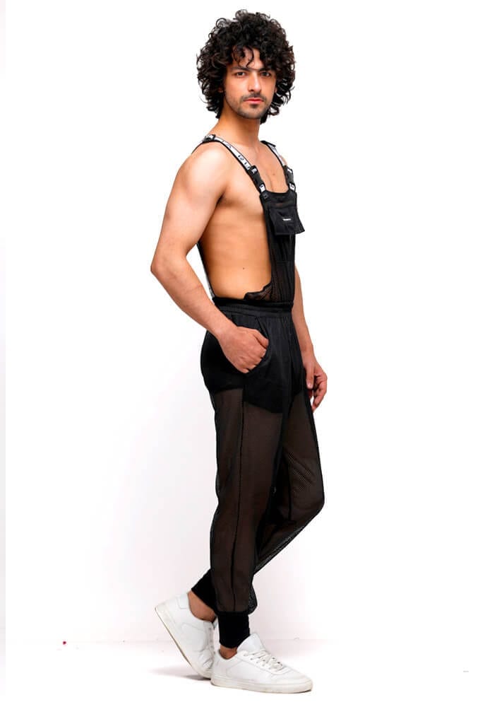 mesh overalls