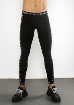 Black man legging strappedpants with cut outs.