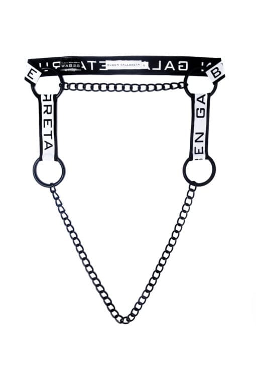 silhouette of a harness for upper body for guys