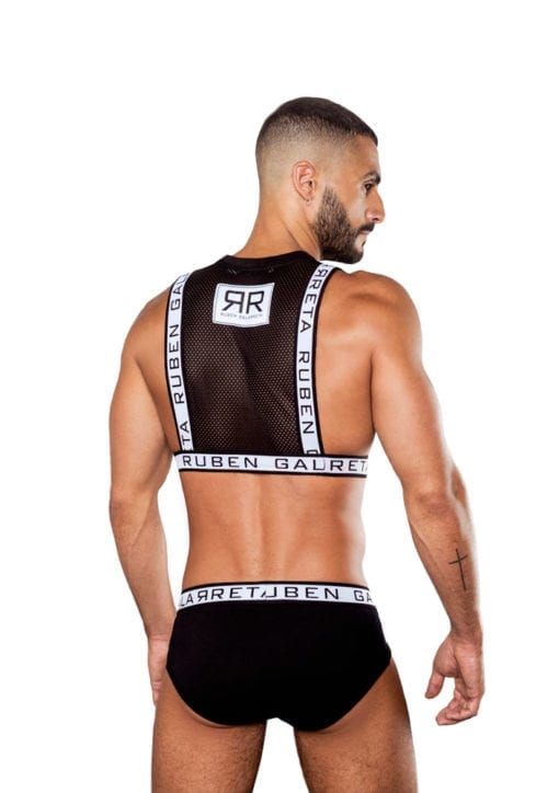 Black Chest Harness for men by Ruben Galarreta