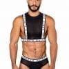 Black Chest Harness for men by Ruben Galarreta