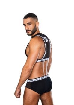 Black Chest Harness for men by Ruben Galarreta