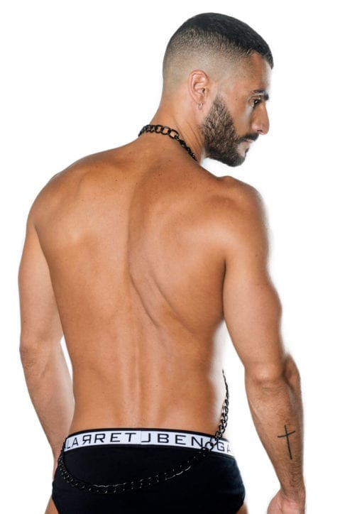 Black Chain Harness for gay men by Ruben Galarreta