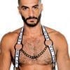 gay guy wearing an harness