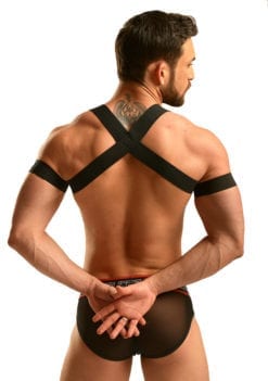 Black Harness for gay men by Rubén Galarreta