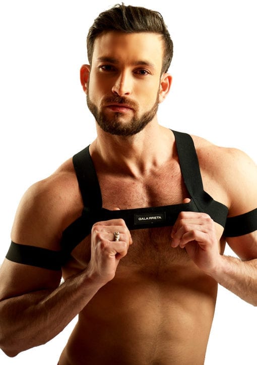 Black Harness for gay men by Rubén Galarreta