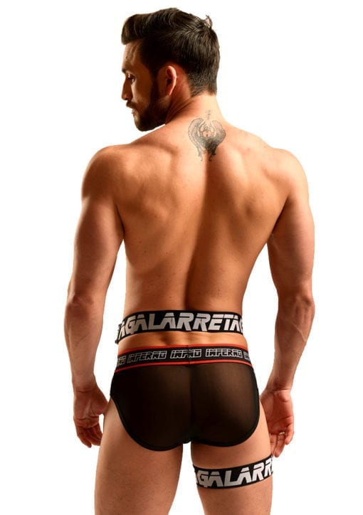 One leg harness for gay men by Rubén Galarreta.