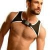 Black and white crop top for gay men by Rubén Galarreta.