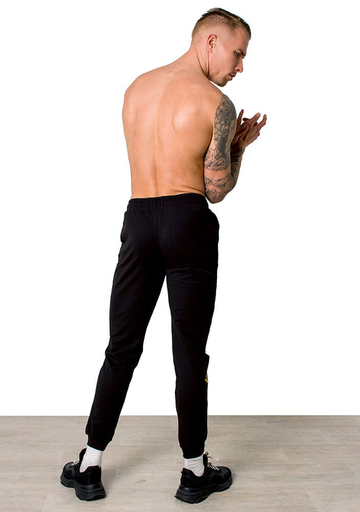 black skinny joggers