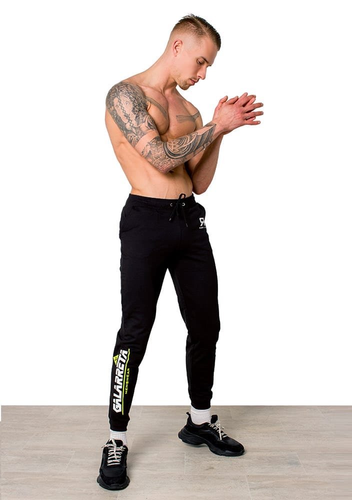 boys black skinny joggers