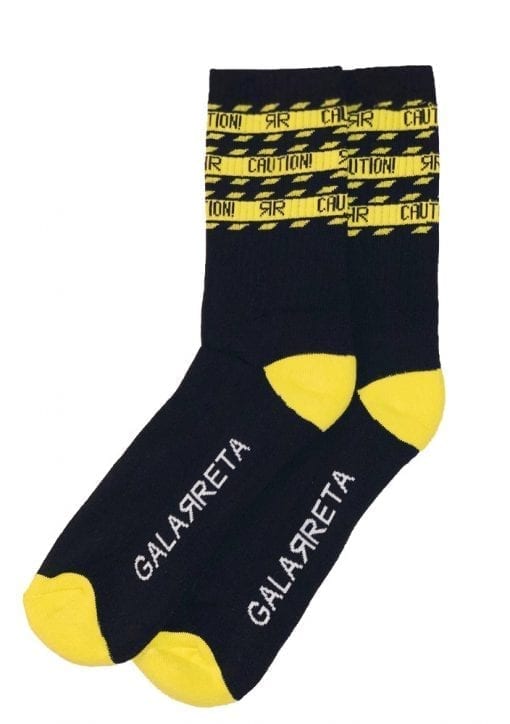 CAUTION SOCKS accessory for gay men by Rubén Galarreta.