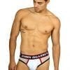 white brief for men with white sexy net