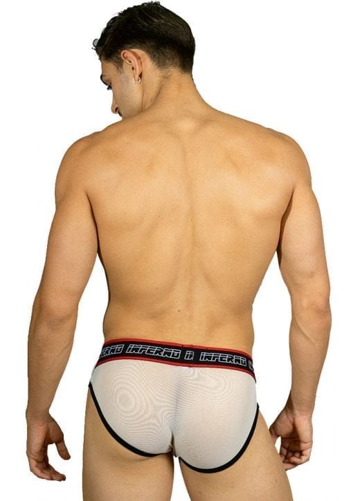 white net sexy brief for men