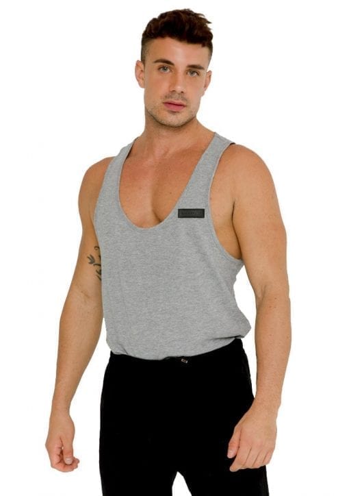 gym sexy grey vest