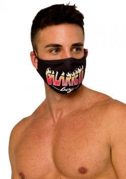 Mascarilla con estampado Galarreta Boy para hombre en color negro