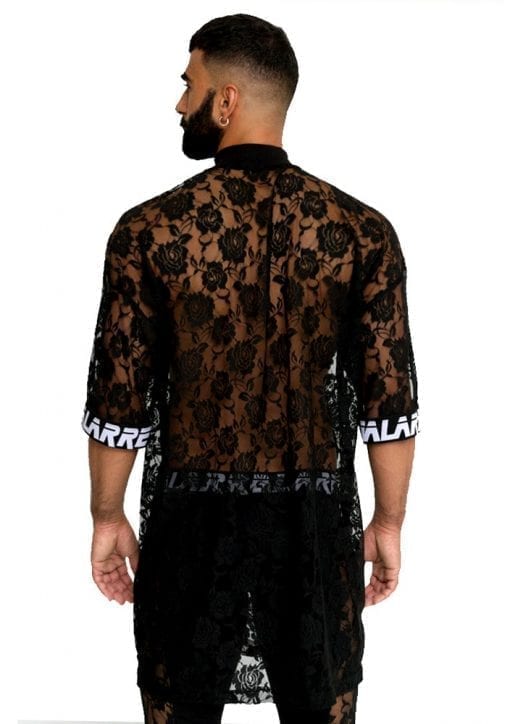 Camiseta Oversize de Encaje para hombre de la colección Dark Roses - Ruben Galarreta