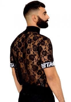 camiseta negra para hombres gay atrevido sexy