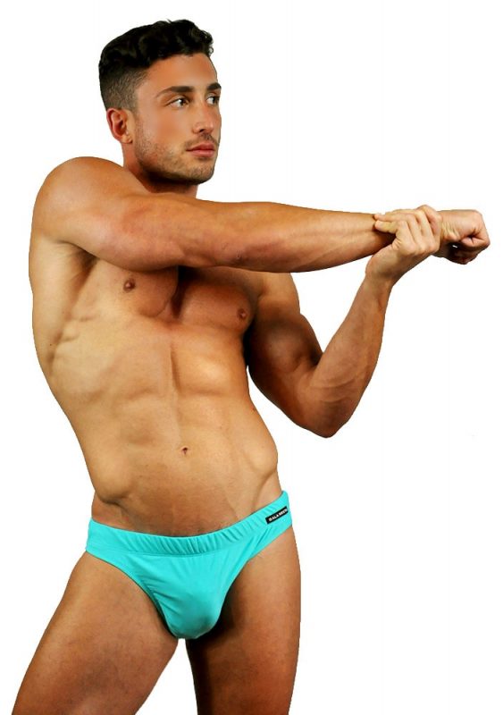 Blue swim brief